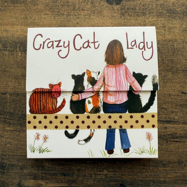 Alex Clark Mini Magnetic Note Pad - Crazy Cat Lady