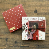 Alex Clark Mini Magnetic Notepad - Crazy Horse Lady