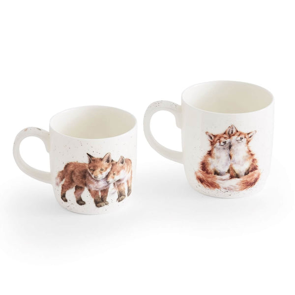 Wrendale Designs by Hannah Dale Parent & Child Mug Set - The Foxes