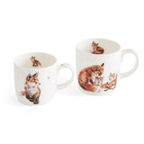 Wrendale Designs by Hannah Dale Parent & Child Mug Set - The Foxes