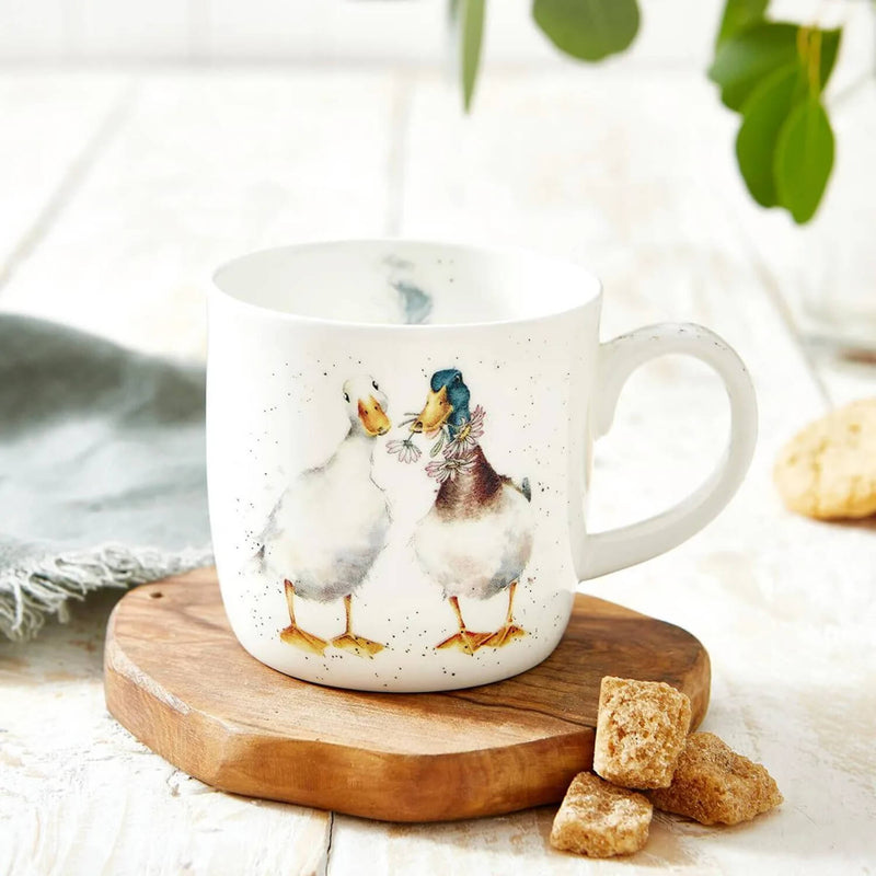 Wrendale Designs by Hannah Dale Fine China 310ml Mug - Duck Love