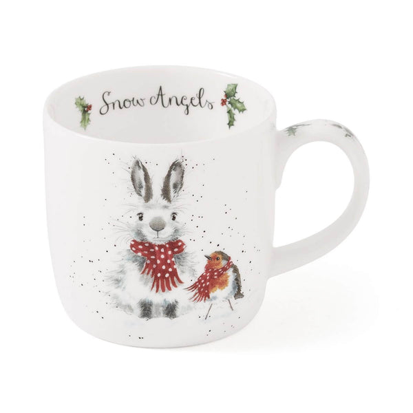 Wrendale Designs by Hannah Dale Christmas Mug - Snow Angels