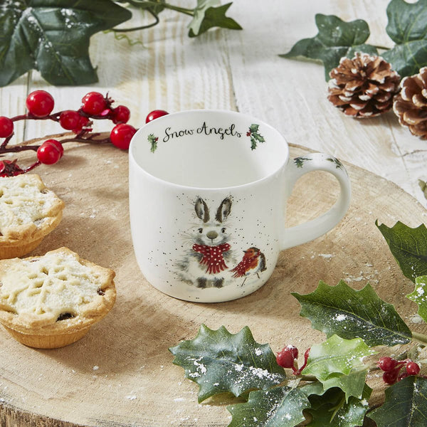 Wrendale Designs by Hannah Dale Christmas Mug - Snow Angels