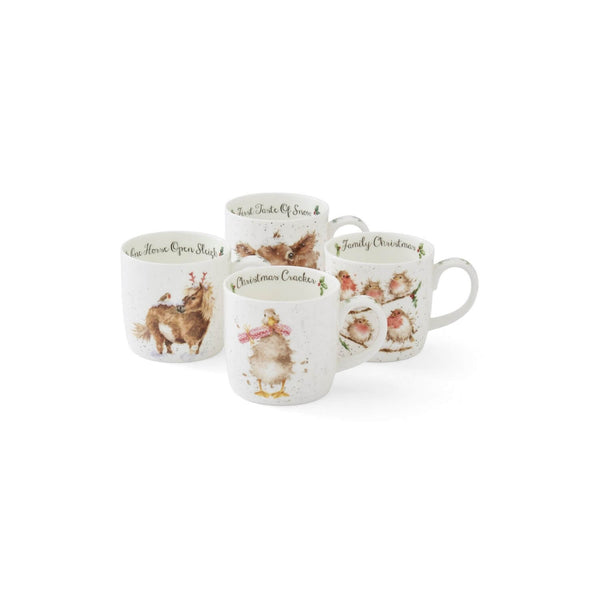 Royal Worcester Wrendale Christmas China Mug