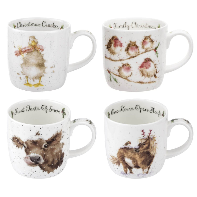 Royal Worcester Wrendale Christmas China Mug