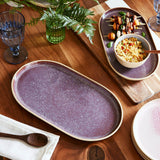 Portmeirion Minerals Stoneware 35cm Large Oval Platter - Amethyst