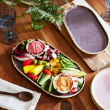 Portmeirion Minerals Stoneware 35cm Large Oval Platter - Amethyst
