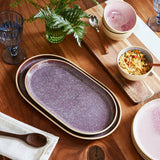 Portmeirion Minerals Stoneware 35cm Large Oval Platter - Amethyst