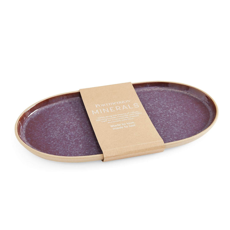 Portmeirion Minerals Stoneware 35cm Large Oval Platter - Amethyst