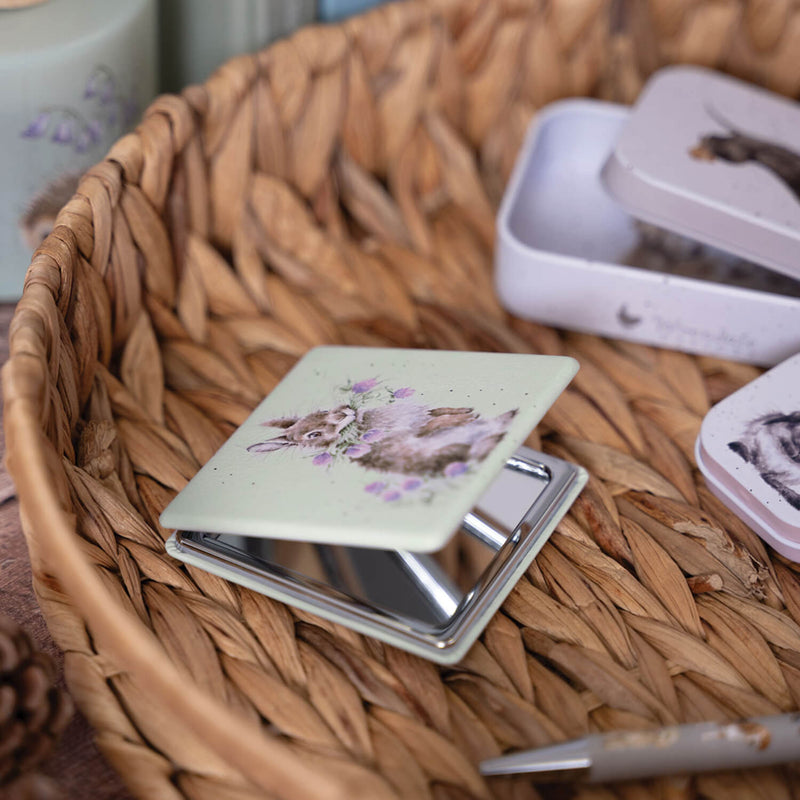 Wrendale Designs by Hannah Dale Compact Mirror - Head Clover Heels - Rabbit