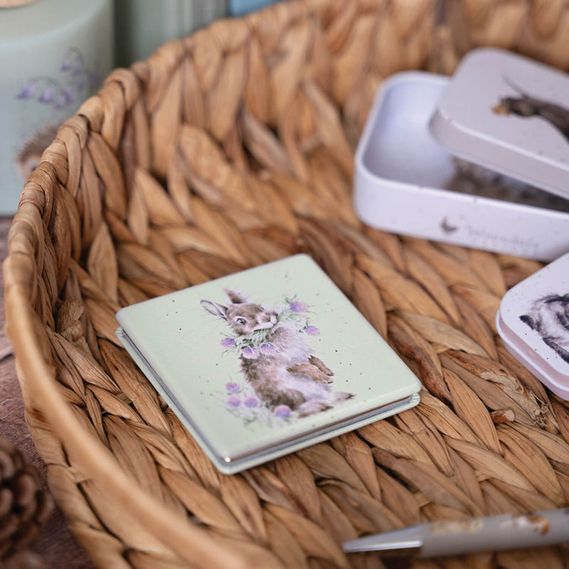 Wrendale Designs by Hannah Dale Compact Mirror - Head Clover Heels - Rabbit