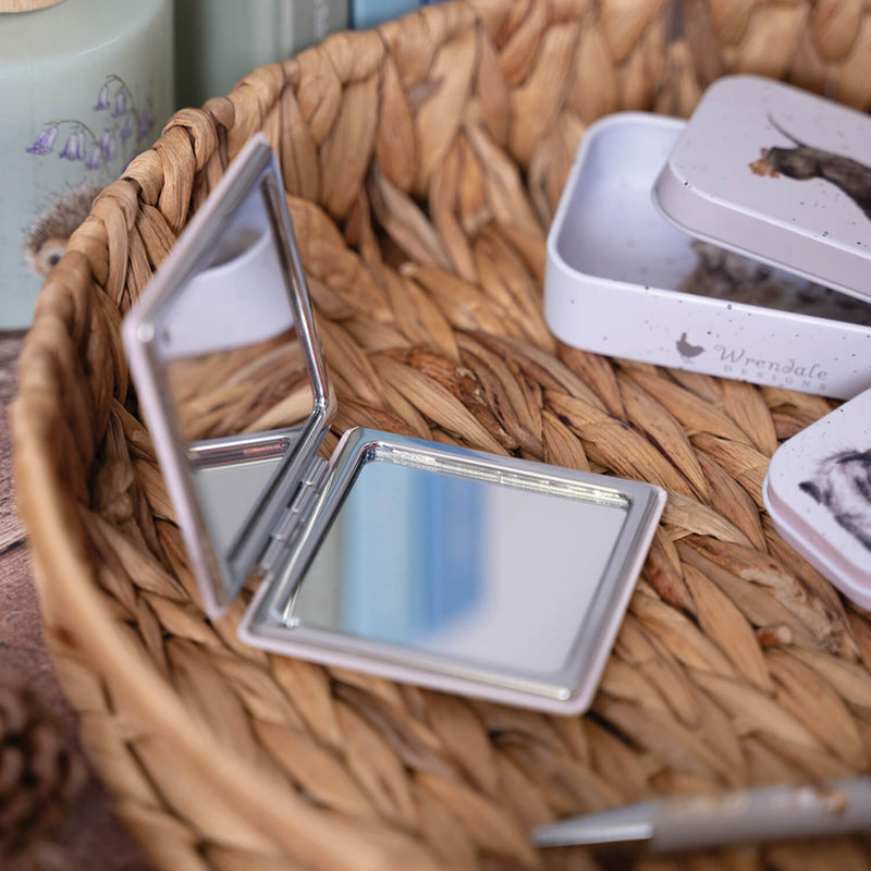 Wrendale Designs by Hannah Dale Compact Mirror - Wisteria Wishes - Hummingbird