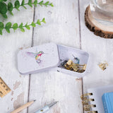 Wrendale Designs by Hannah Dale Mini Tin - Wisteria Wishes - Hummingbird