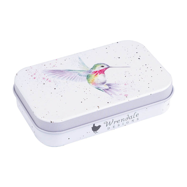 Wrendale Designs by Hannah Dale Mini Tin - Wisteria Wishes - Hummingbird