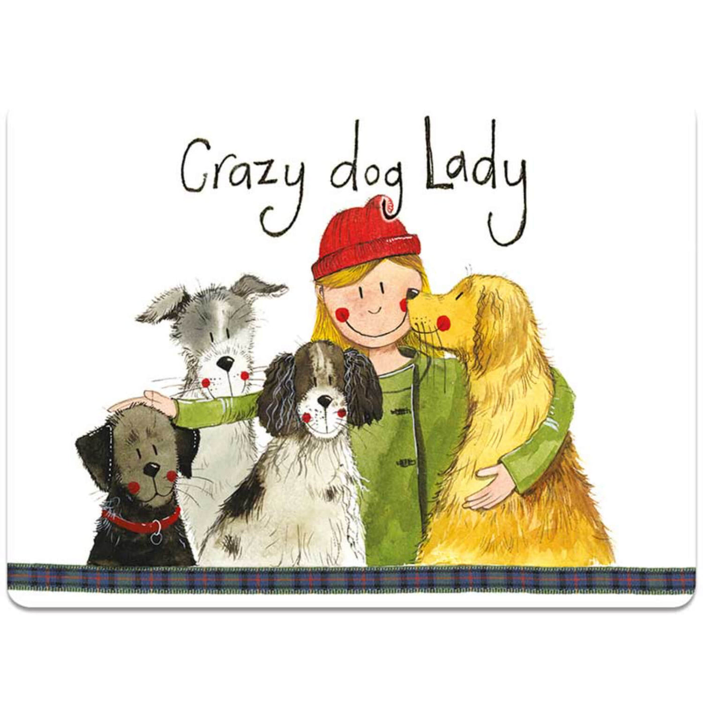 Alex Clark Placemat Crazy Dog Lady