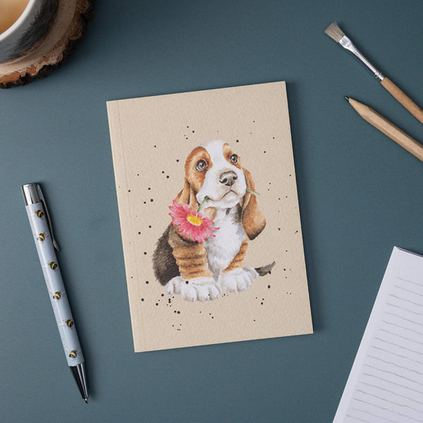 Wrendale Designs by Hannah Dale A6 Notebook - Just For You - Basset Hound