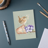 Wrendale Designs by Hannah Dale A6 Notebook - Pottering About - Wren