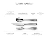 Robert Welch Norton Bright Stainless Steel Cutlery Set - 56 Piece