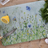 National Trust Small Glass Worktop Protector - Butterflies