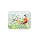 National Trust Small Glass Worktop Protector - Pheasant