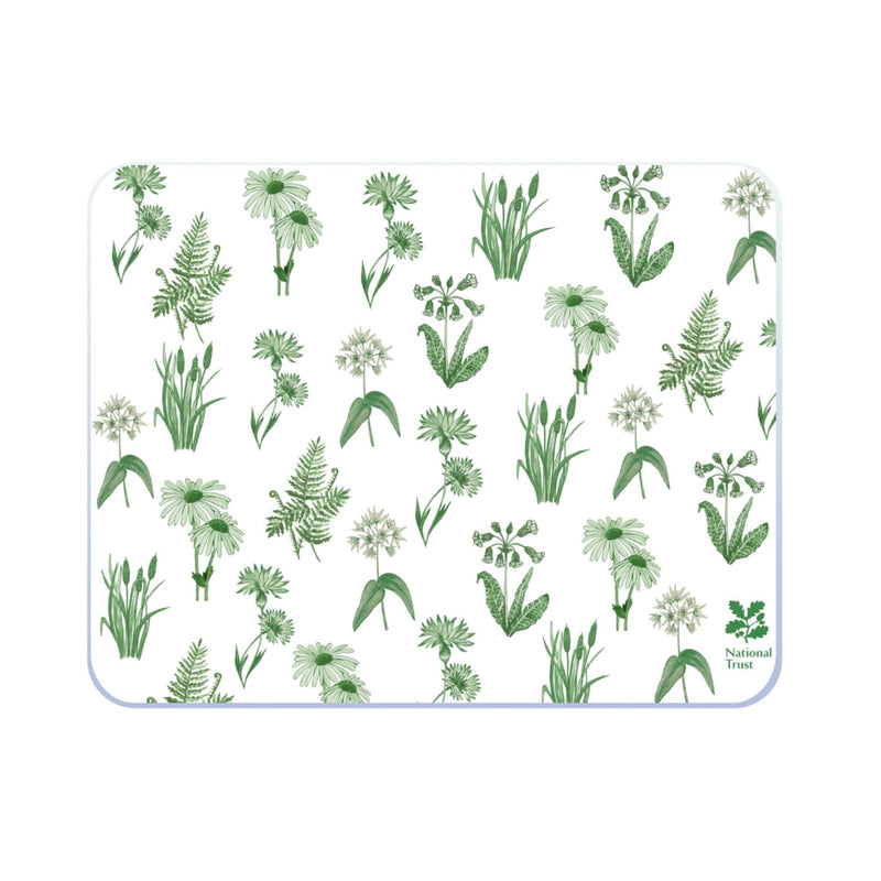 National Trust Medium Glass Worktop Protector - Dyrham Park - Flowers