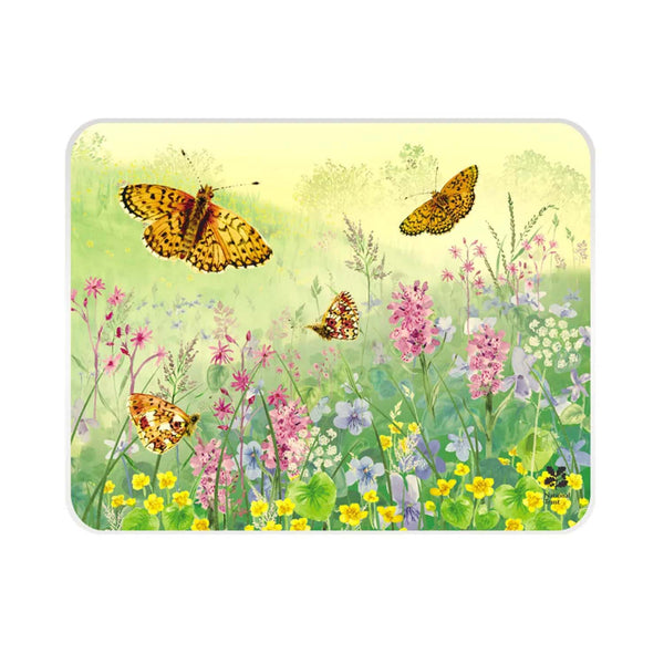 National Trust Medium Glass Worktop Protector - Fritillary Butterfly