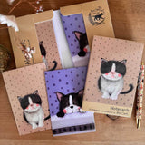 Alex Clark Pack Of 10 Notecard Wallet - Spotty Cat