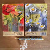 Alex Clark Pack Of 10 Notecard Wallet - Bee And Flowers