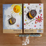 Alex Clark Pack Of 10 Notecard Wallet - Bees