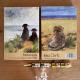 Alex Clark Pack Of 10 Notecard Wallet - Coastal Dogs