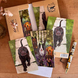 Alex Clark Pack Of 10 Notecard Wallet - Dogs