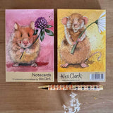 Alex Clark Pack Of 10 Notecard Wallet - Hamster