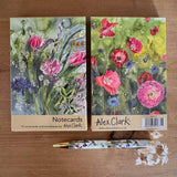 Alex Clark Pack Of 10 Notecard Wallet - Spring Flowers & Poppies