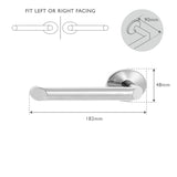 Robert Welch Oblique 18|10 Stainless Steel Toilet Roll Holder - Fixed
