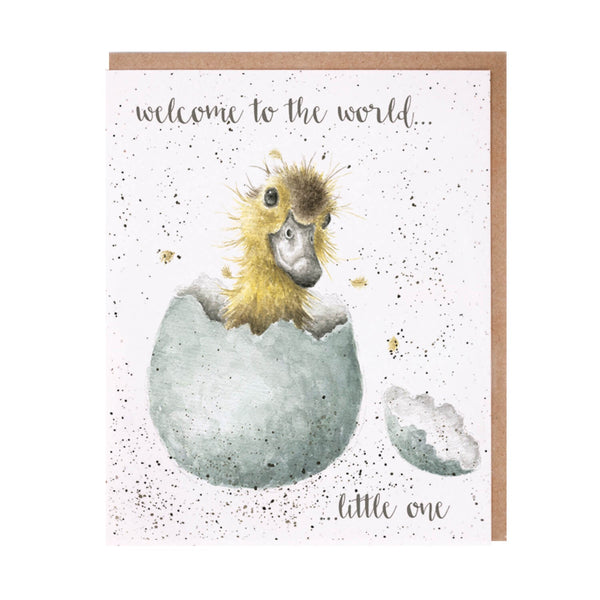 Wrendale Designs by Hannah Dale 'Little One' New Baby Card - Duck