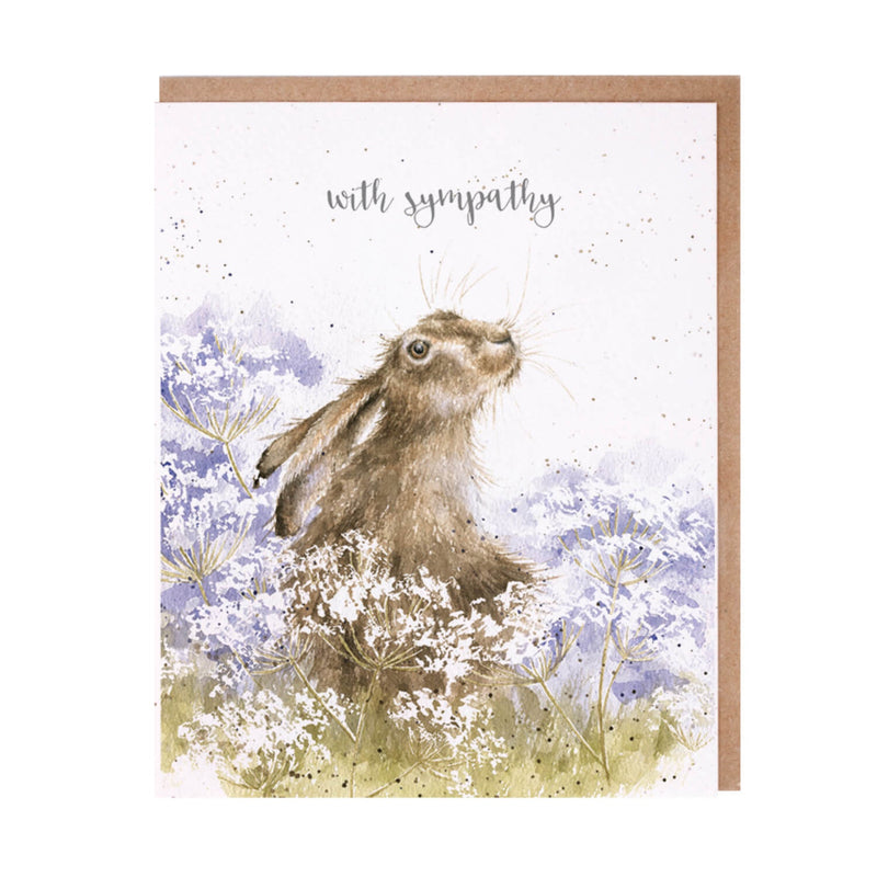 Wrendale Designs by Hannah Dale 'Here For You' Sympathy Card - Hare