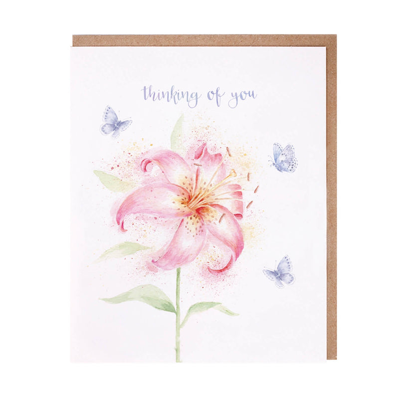 Wrendale Designs by Hannah Dale 'Holly Blue' Thinking Of You Card - Butterfly