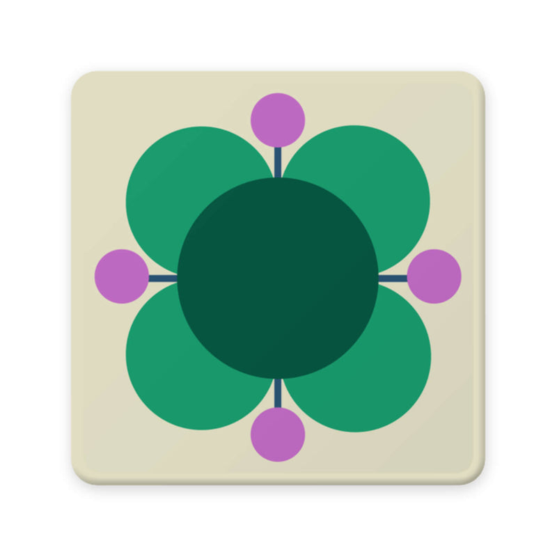 Buy Orla Kiely | Set Of 6 Coasters - Atomic Flower – Potters Cookshop