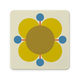 Orla Kiely Set Of 6 Coasters - Atomic Flower