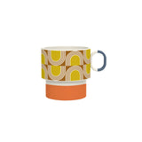 Orla Kiely 275ml Aura Stacking Mug - Orange