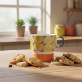 Orla Kiely 275ml Aura Stacking Mug - Orange