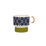 Orla Kiely 275ml Retro Stripe Stacking Mug - Green