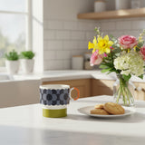 Orla Kiely 275ml Retro Stripe Stacking Mug - Green