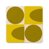 Orla Kiely Set Of 4 Coasters - Spot Square Oval