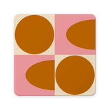 Orla Kiely Set Of 4 Coasters - Spot Square Oval