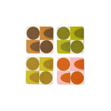 Orla Kiely Set Of 4 Coasters - Spot Square Oval