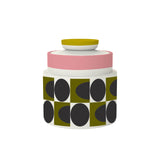 Orla Kiely 12cm Spot Square Oval Storage Jar - Pink