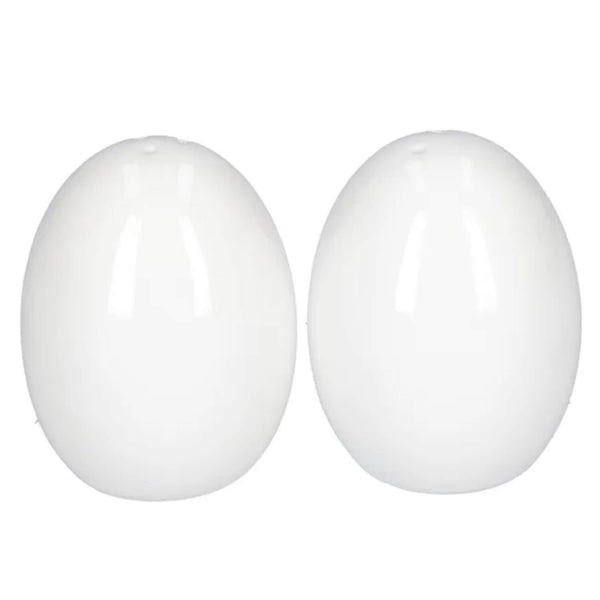 La Porcellana Bianca Menage Egg-Shaped Salt & Pepper Shakers