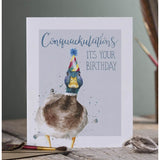 Wrendale Designs by Hannah Dale 'Conquackulations' Birthday Card - Duck