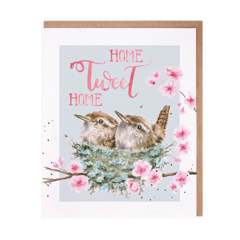 Wrendale Designs by Hannah Dale 'Home Tweet Home' Card - Wren